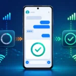 Google Messages RCS connection setup changing from pending to connected